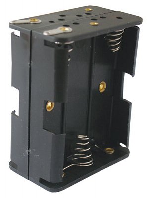 Pouzdro baterie R6x6 vedle, nad