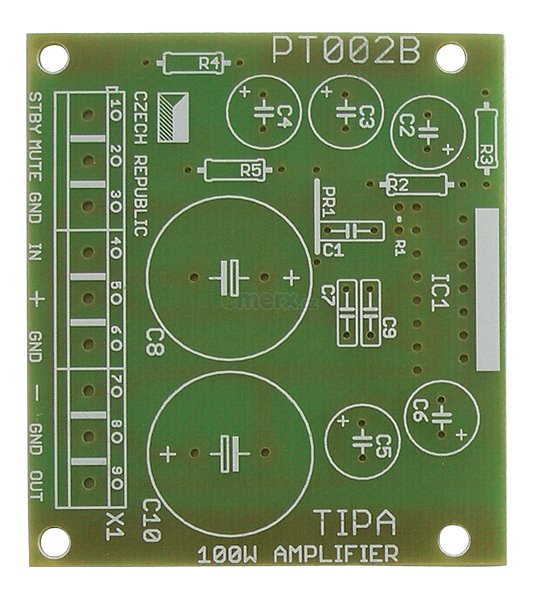 Plošný spoj PT002B PT003B PT005 PT006 Zesilovač 100W s TDA729x