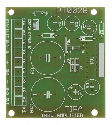 Plošný spoj PT002B PT003B PT005 PT006 Zesilovač 100W s TDA729x