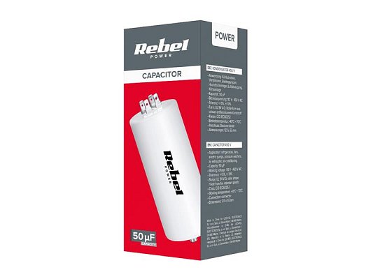Kondenzátor rozběhový motorový  50uF 450V