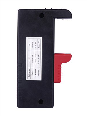 Univerzální tester baterií AA,AAA,C,D,9V, knoflíkové