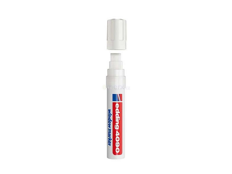 Fix popisovač křídový na sklo Edding 4090 bílá 4-15mm