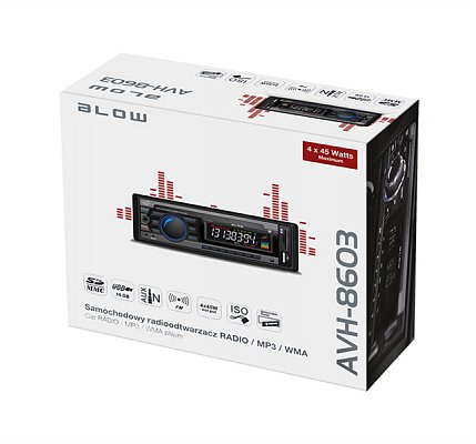 Autorádio BLOW AVH-8603 MP3, USB, SD, MMC, FM
