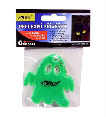 Reflexní přívěšek GHOST S.O.R. zelený