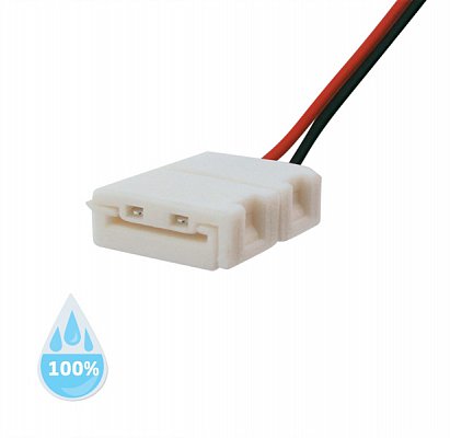 Konektor nepájivý pro LED pásky 3528 30,60LED/m o šířce 8mm s vodičem, voděodolný IP68