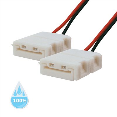 Spojka nepájivá pro LED pásky 5050, 5630 30,60LED/m o šířce 10mm s vodičem, voděodolný IP68