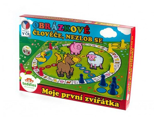 Hra stolní TEDDIES Moje první zvířátka Člověče, nezlob se!