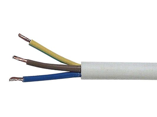 Kabel 3x1mm2 kulatý 230V H05VV-F (CYSY), balení 100m