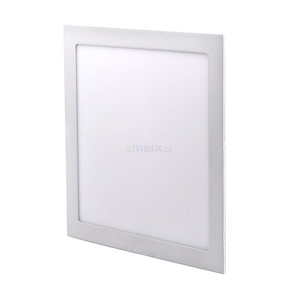 LED mini panel, podhledový, 24W, 1800lm, teplá bílá, tenký, čtvercový, bílé provedení