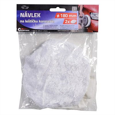 Návleky k leštičce karoserie 180mm 2ks, náhradní