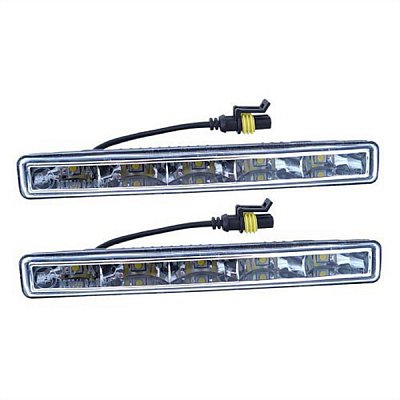 Světla denního svícení 5 HIGH POWER LED 12V/24V (182x23x51 mm)