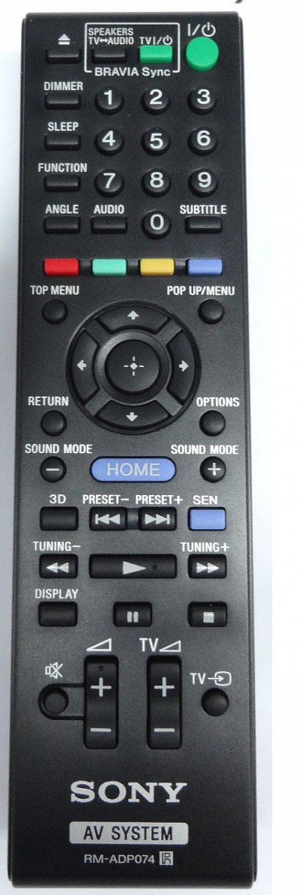 Sony RM-ADP074 original remote control.