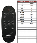 Philips 996510059073 náhradní dálkový ovladač HTL2100B/12