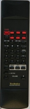 Technics EUR643861 náhradní dálkový ovladač podobného vzhledu SA-GX180