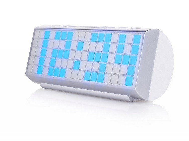 Hodiny s rádiem PLL Radio - Modrý display (CL-1476)