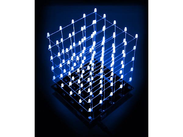 Stavebnice Velleman K8018B - 3D LED kostka 5x5x5 modré LED (K8018B)