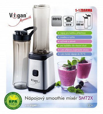 Smoothie mixér černý, nerez SMT2X VIGAN Mammoth (SMT2X)