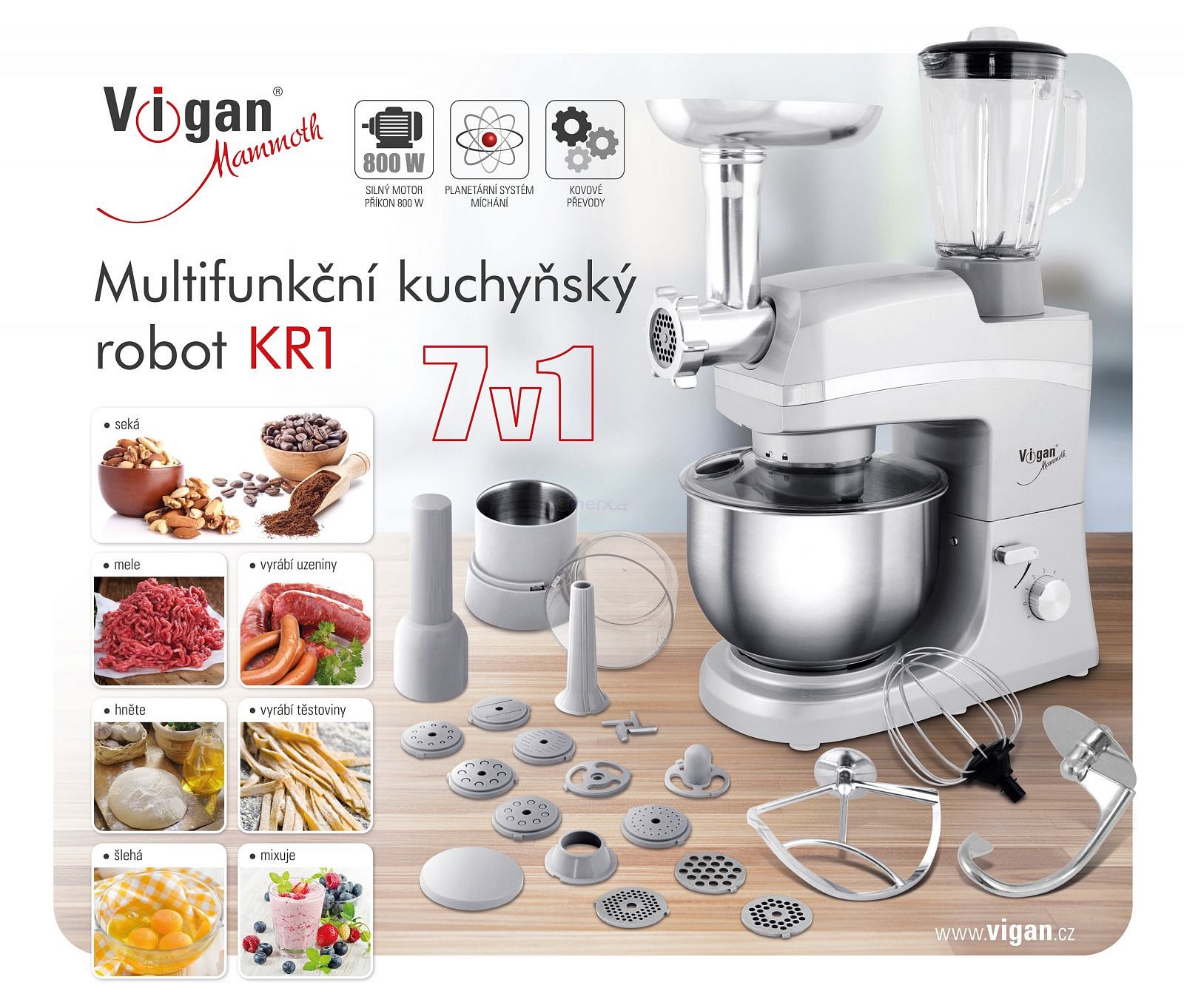 Kuchyňský robot 7v1 KR1 VIGAN Mammoth (KR1)