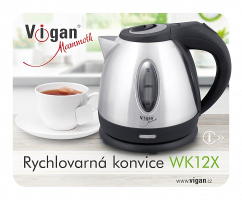 Rychlovarná konvice nerez, 1l WK12X VIGAN Mammoth (WK12X)