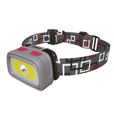 Čelovka na 3x AAA, 1x COB + 1x CREE LED