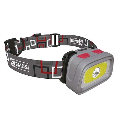 Čelovka na 3x AAA, 1x COB + 1x CREE LED