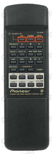 Pioneer CU-A019 náhradní dálkový ovladač jiného vzhledu