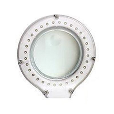 Lupa stolní kulatá malá 3+8diop. LED(32x) bílá