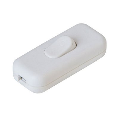 Vypínač mezišňůrový 250V/2,5A bílý