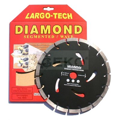 Diamantový kotouč na beton segmentový 230x22,2mm GEKO G00284