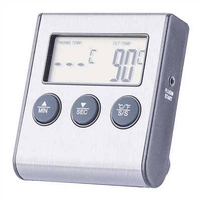 Digitální grilovací teploměr a minutka E2157