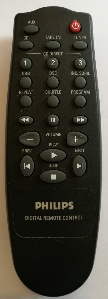 Philips RC7102 náhradní dálkový ovladač jiného vzhledu