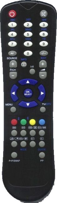 Medion MD30329 replacement remote control of the same appearance