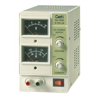 Zdroj laboratorní Geti QJ1502A 0-15V/ 0-2A