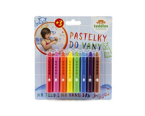 Pastelky do vany TEDDIES barevné