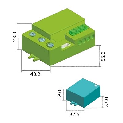 Mikrovlnný senzor (pohybové čidlo) ST701MA s kabelem