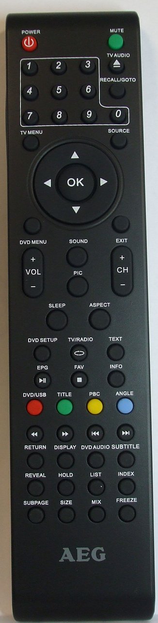 CTV 2202 LCD/DVD/DVB-T náhradní dálkový ovladač jiného vzhledu