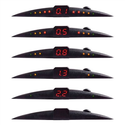 Parkovací asistent 4 senzory, LED display