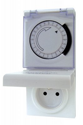 Spínací hodiny Geti MF4 mechanické 24h venkovní