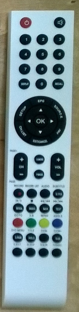 Sencor SLE22F56M4 original remote control. It was replaced by RC-D3-03