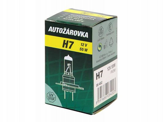 Žárovka 12V H7 55W PX26d box GREEN