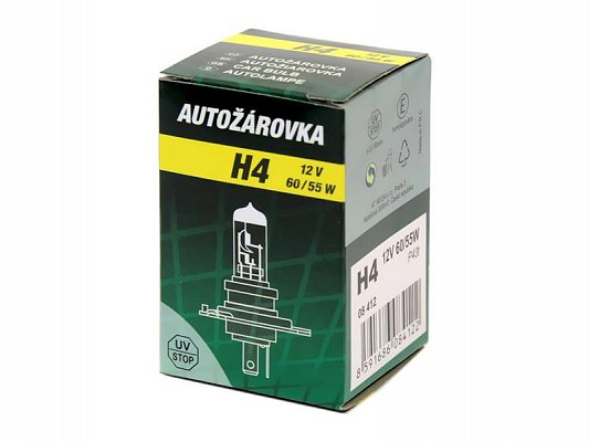 Žárovka 12V H4 60/55W P43t box GREEN