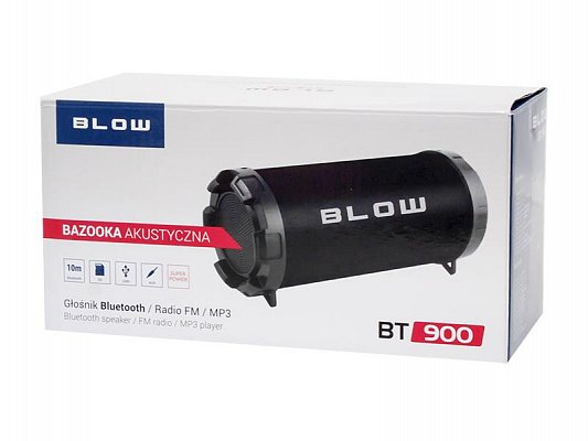 Reproduktor přenosný BLOW BAZOOKA BT900 BLUETOOTH, USB, SD, FM, AUX-IN