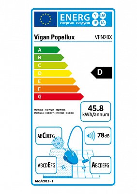 Víceúčelový vysavač VIGAN Popellux VNP20X - nerez
