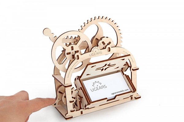 Dřevěné 3D mechanické puzzle Krabička na vizitky