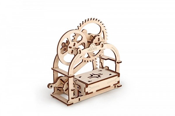 Dřevěné 3D mechanické puzzle Krabička na vizitky
