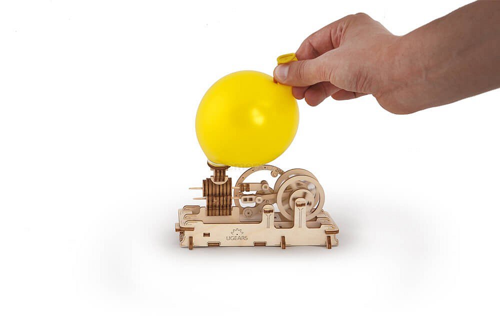 Dřevěná stavebnice 3D mechanické Puzzle Pneumatický motor