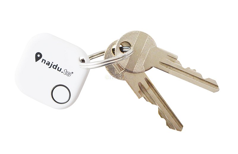 Hledač klíčů s aplikaci - Najdu.to - bluetooth, bílý (08898618)