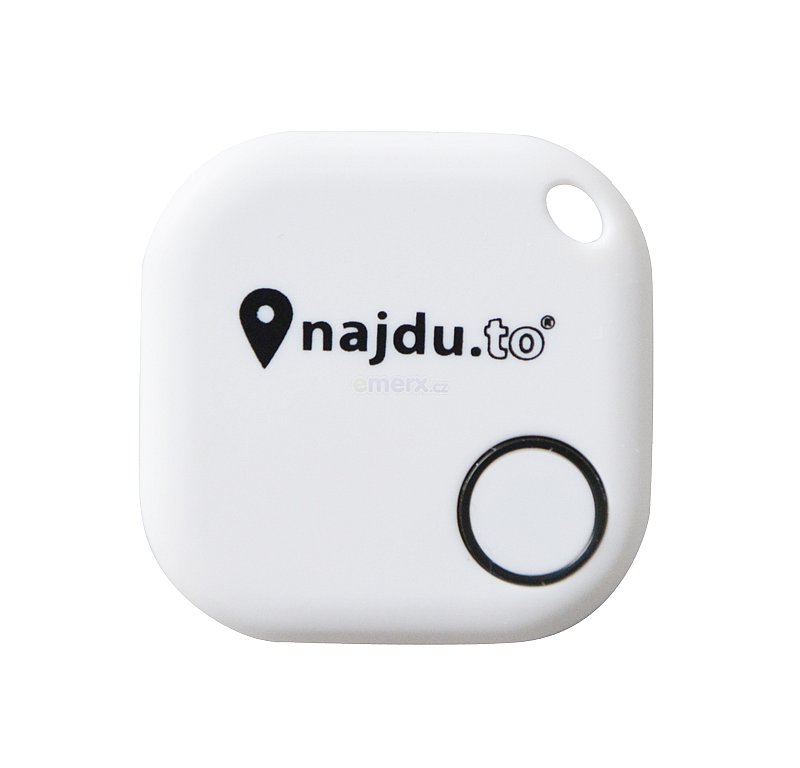 Bluetooth hledač klíčů s aplikaci - Najdu.to - bílý (08898618)