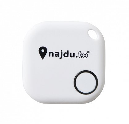 Bluetooth hledač klíčů s aplikaci - Najdu.to - bílý (08898618)