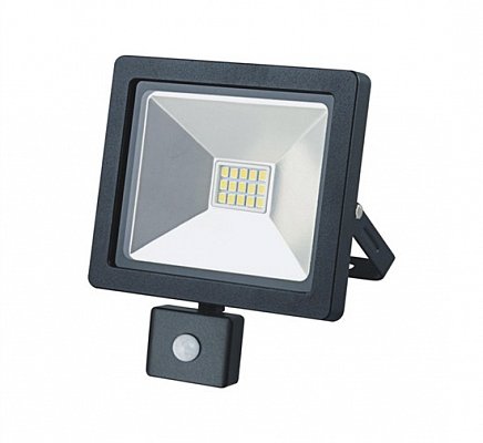 LED reflektor venkovní s PIR 10W 3000K (WM-10WS-G)